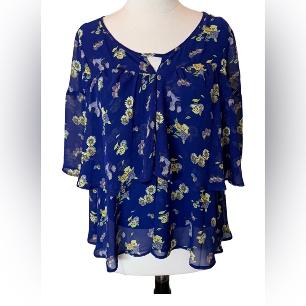 Her Universe Disney Alice in Wonderland 70th Anniversary layered blouse 3X
